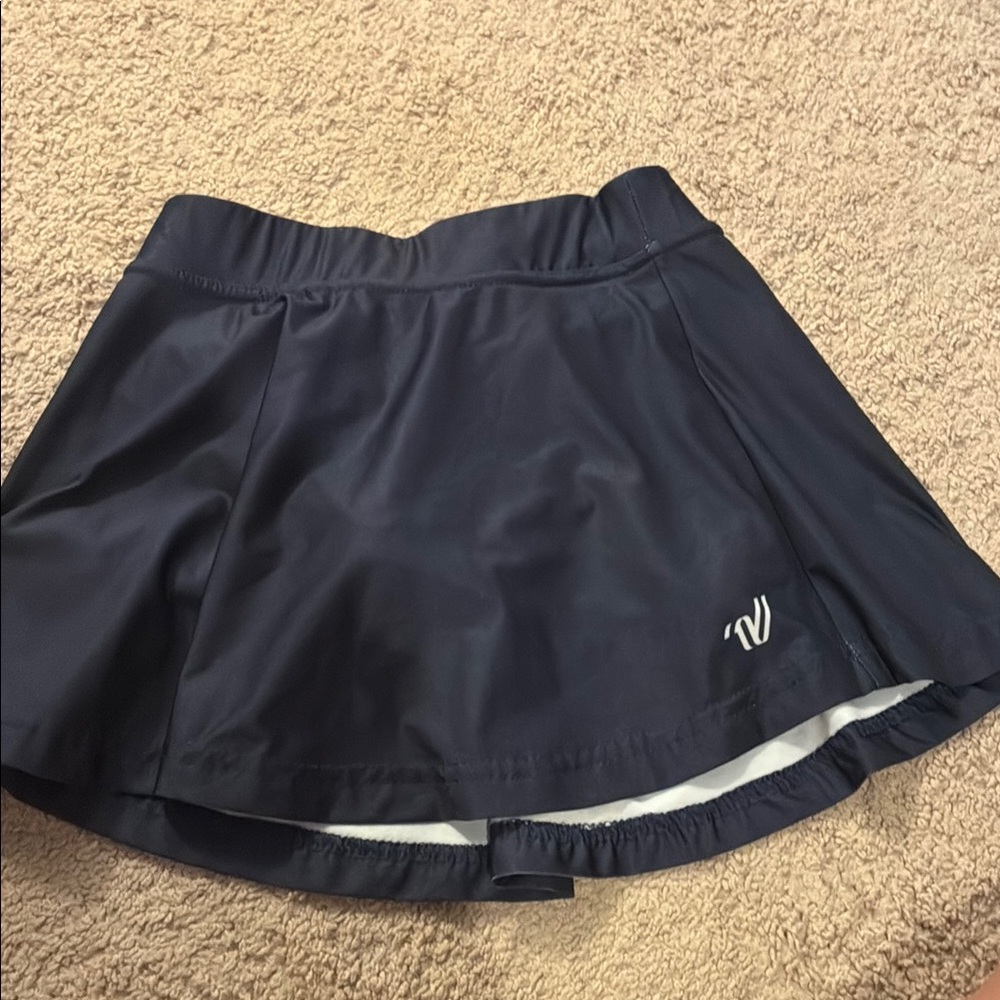 Navy Blue Varsity Athletic Skirt
